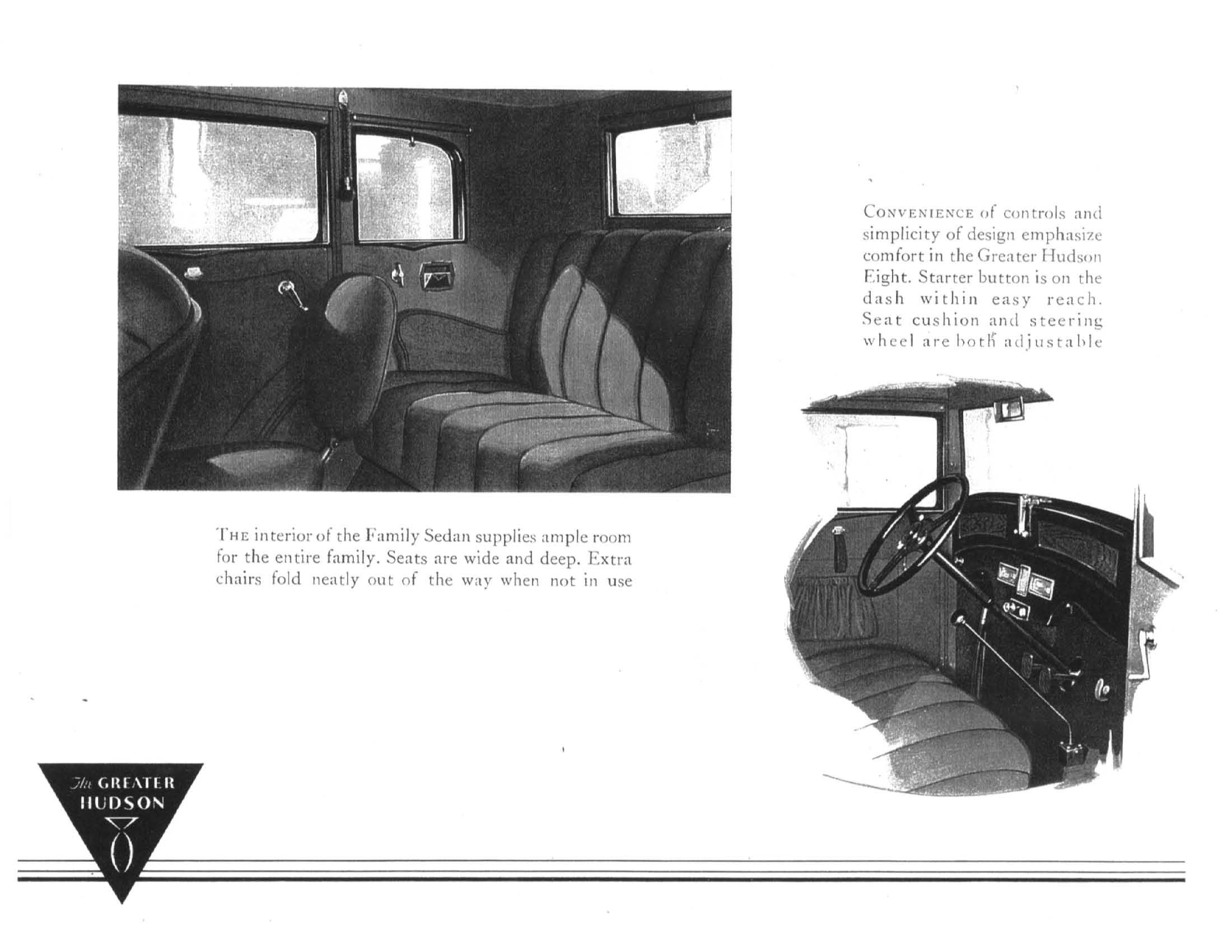 1931 Hudson Greater 8 Brochure Page 1